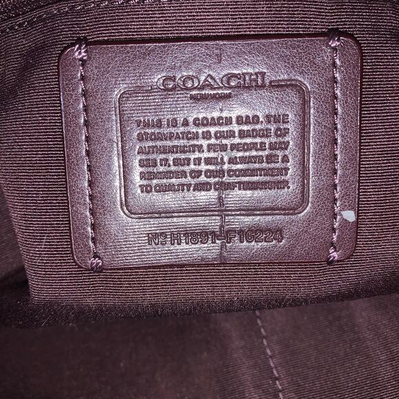 COACH Large Metallic CERISE Pink CITY TOTE Shopper Bag F16224 - Picture 10 of 16